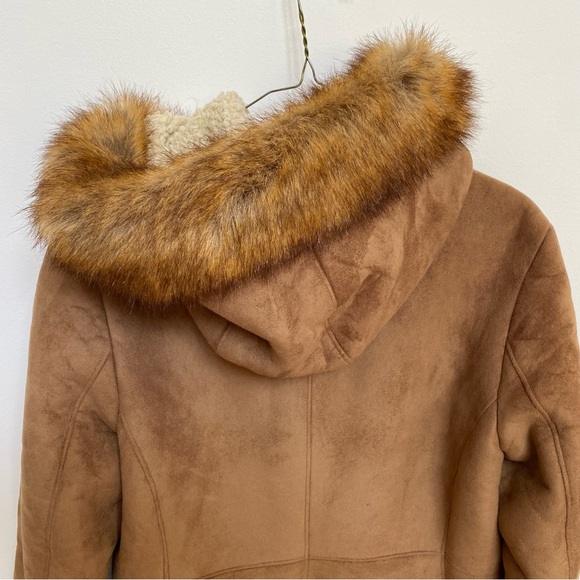 Kenneth Cole Reaction Faux Suede and Shearling Jacket - Picture 5 of 8